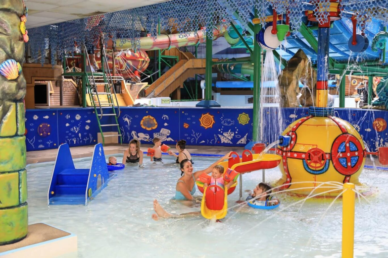 Kids playing in waterpark