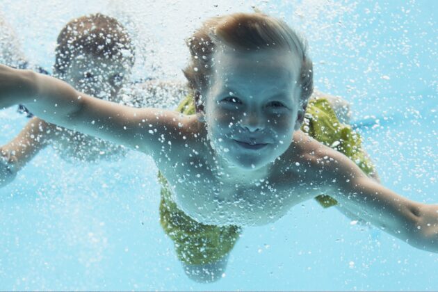 Boy Swimming