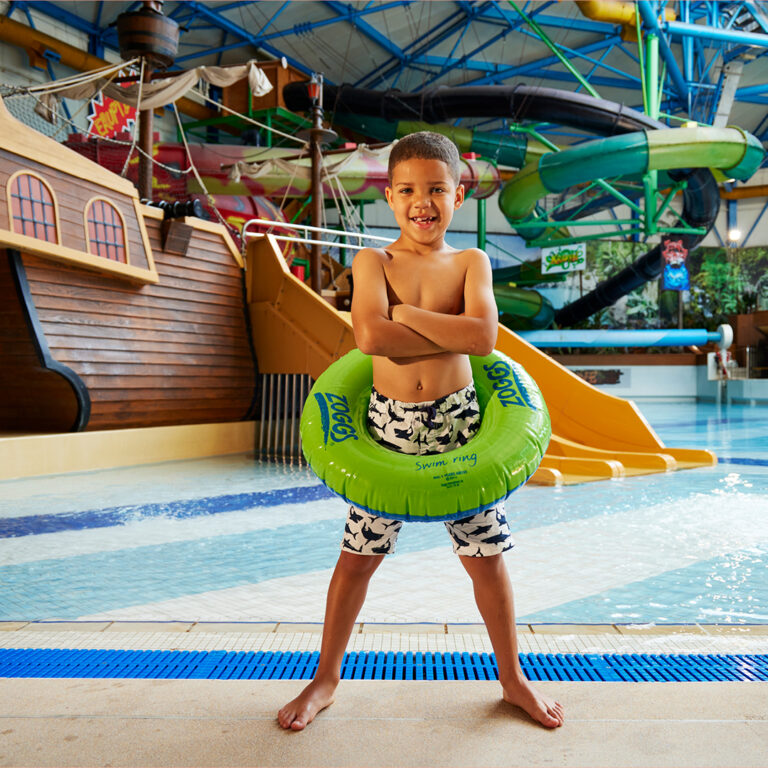 Boy in pool